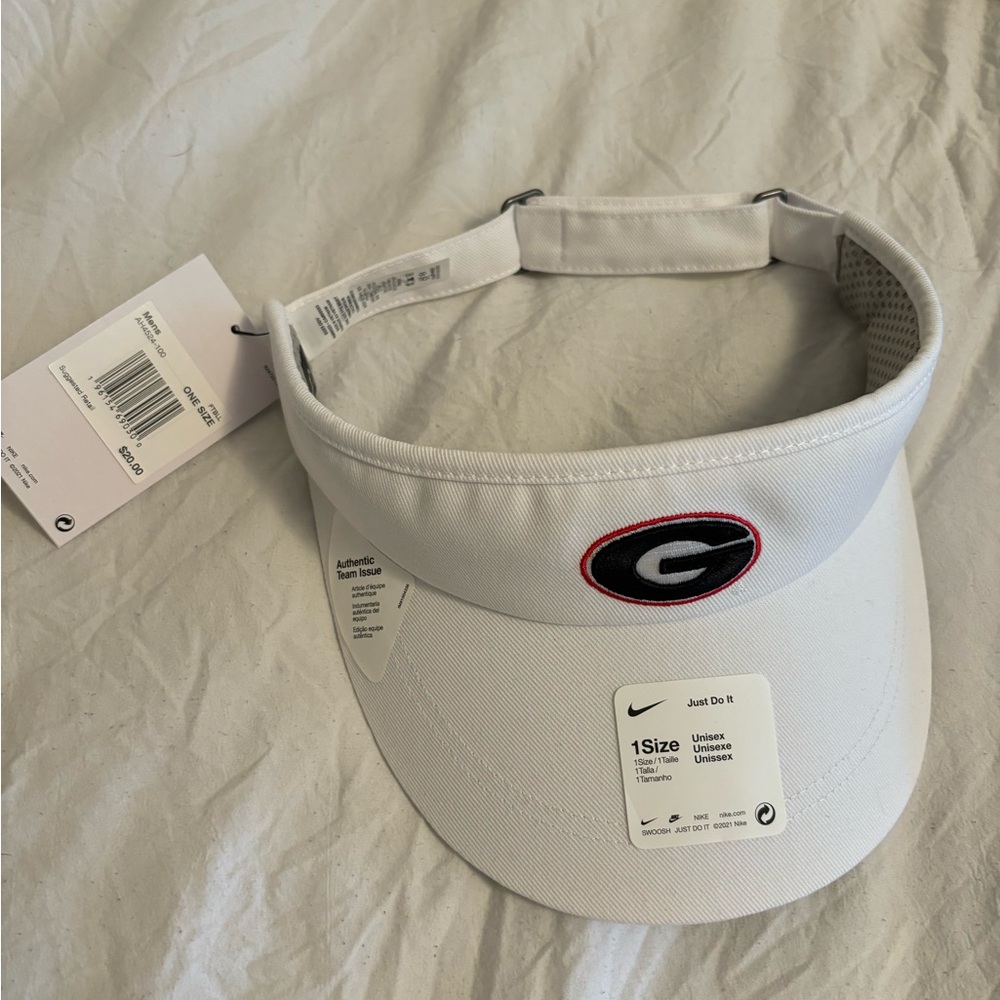 While UGA G Nike Visor